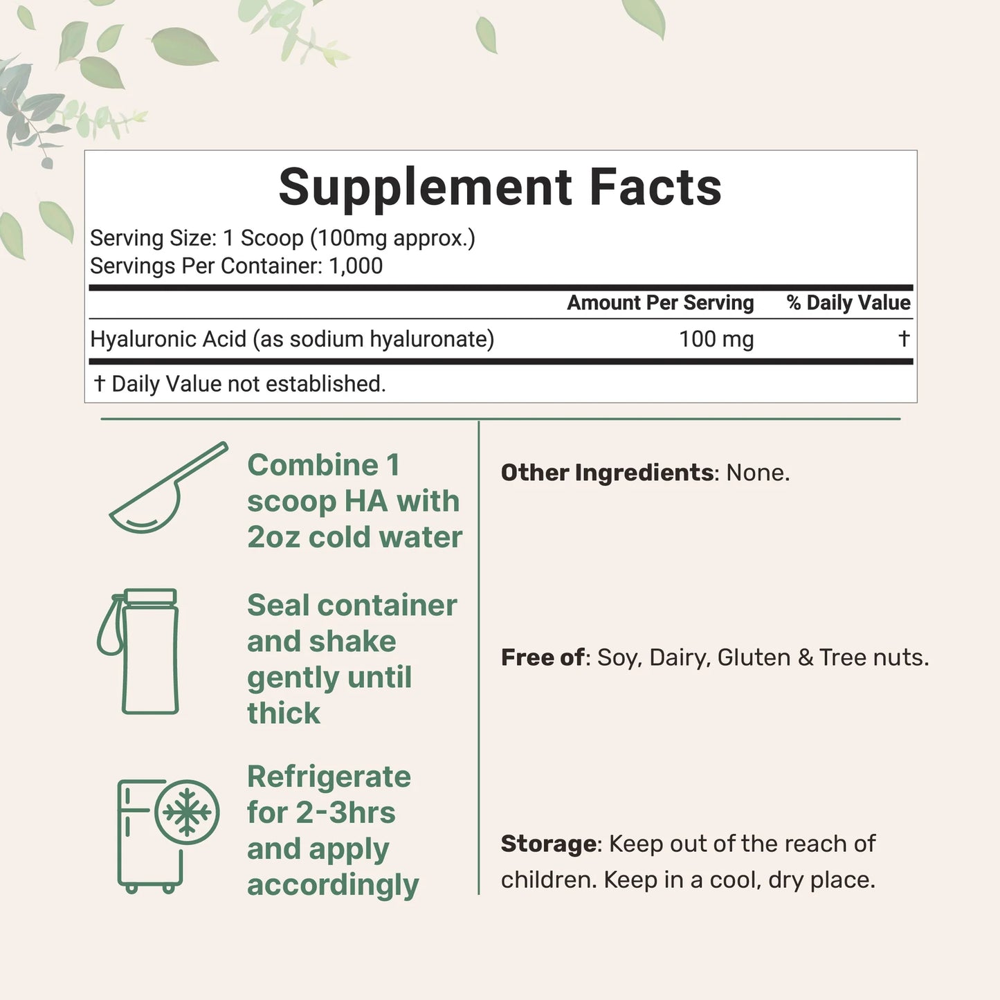 FURORA™ Hyaluronic Acid Powder